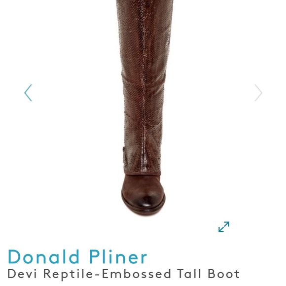 Donald Pilner Brown Leather Devi Riding Boot - Picture 10 of 11
